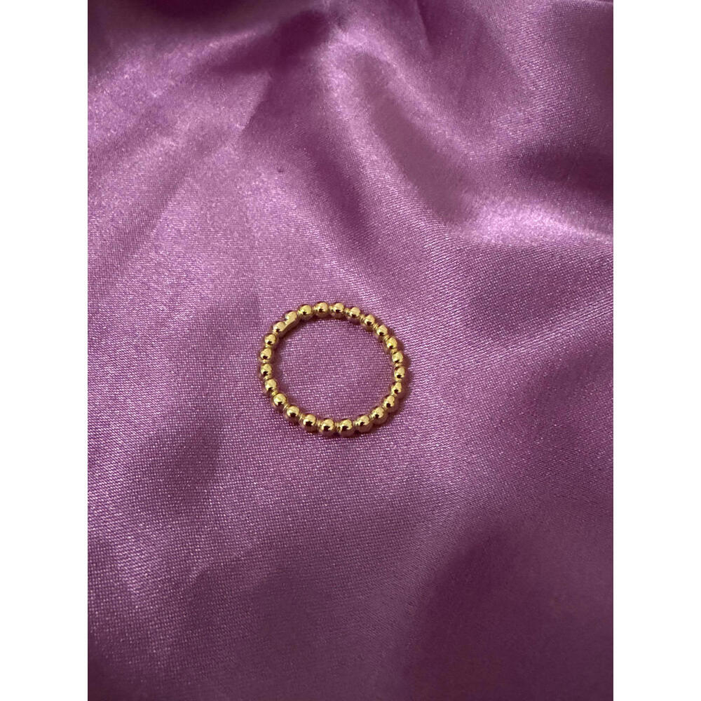 (SOLD) LETTI NY Rae Beaded Ring in Gold (Size 5)